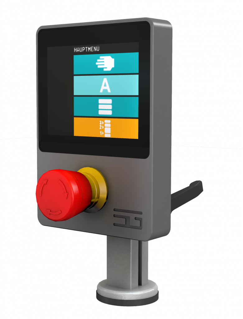 Hubgerät Touch-Steuerung Darstellung des Touch-Bedienteils